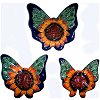 Sunflower Talavera Ceramic Butterfly Set (3)