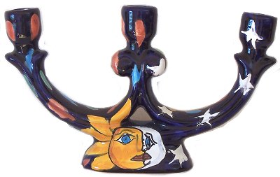 Eclipse Talavera Ceramic Candle Holder