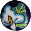 TalaMex Round Lily Talavera Ceramic Drawer Knob