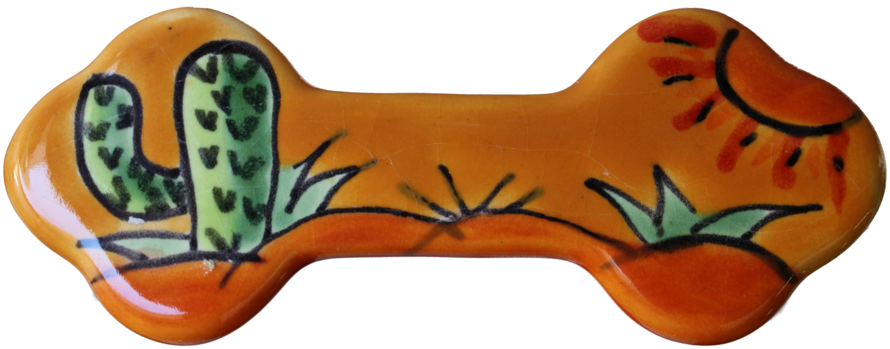 TalaMex Desert Talavera Ceramic Drawer Pull