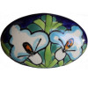 TalaMex Oval Lily Talavera Ceramic Drawer Knob