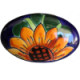 TalaMex Oval Sunflower Talavera Ceramic Drawer Knob
