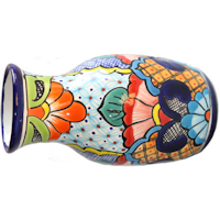 TalaMex Reinosa Mexican Talavera Flower Vase