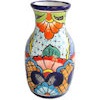 TalaMex Reinosa Mexican Talavera Flower Vase