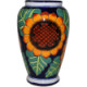 TalaMex Sunflowers Mermaid Talavera Flower Vase