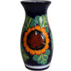 TalaMex Sunflower Talavera Round Flower Vase