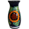 TalaMex Sunflower Talavera Round Flower Vase