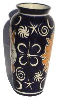 Sun and Moon Talavera Tall Flower Vase Details