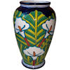 TalaMex Lily Mermaid Talavera Flower Vase