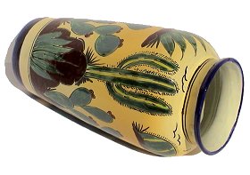 Desert Talavera Tall Flower Vase Details