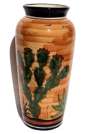Desert Talavera Tall Flower Vase