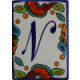 Hacienda Talavera Ceramic House Letter N