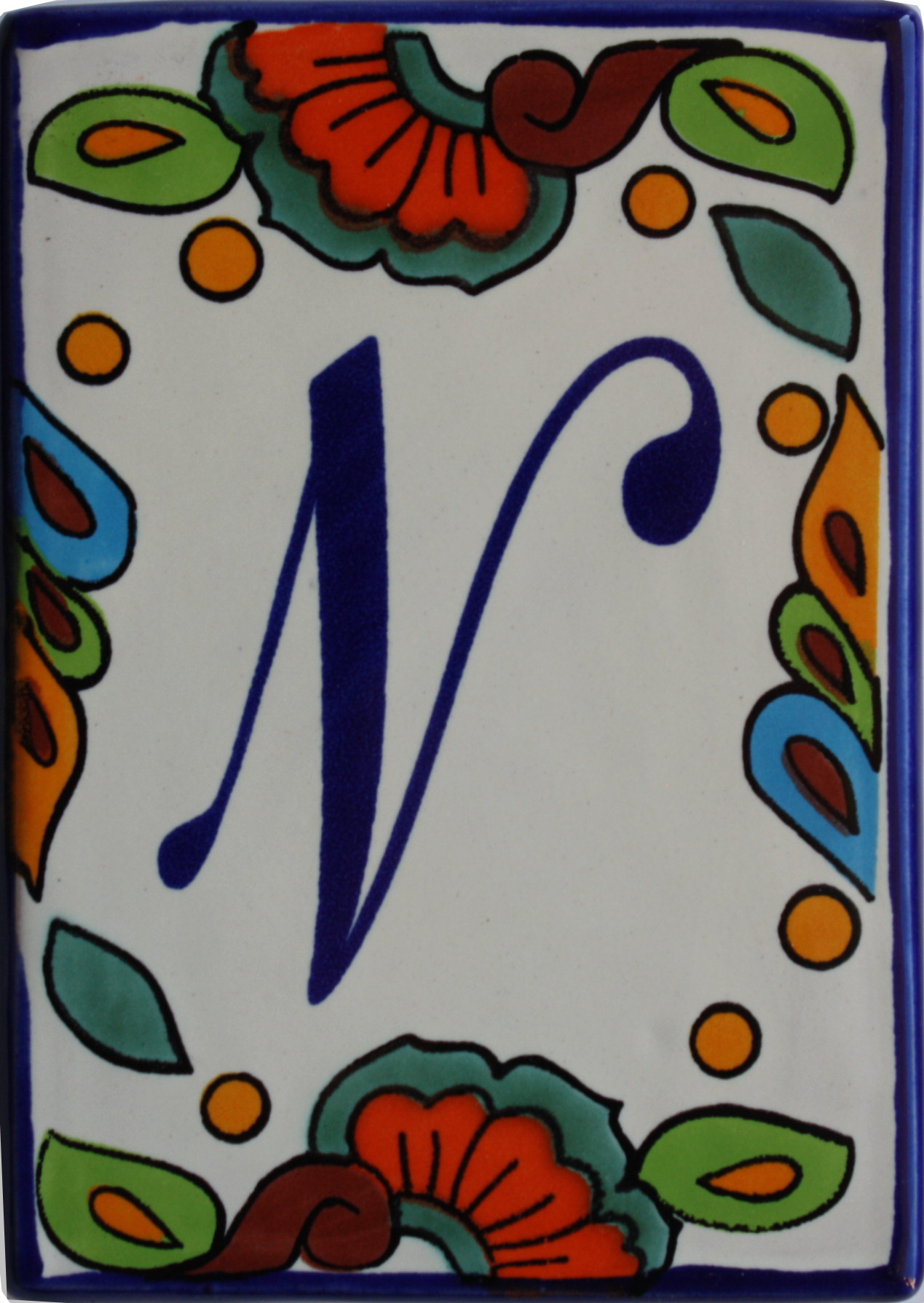 Hacienda Talavera Ceramic House Letter N