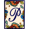 Hacienda Talavera Ceramic House Letter P