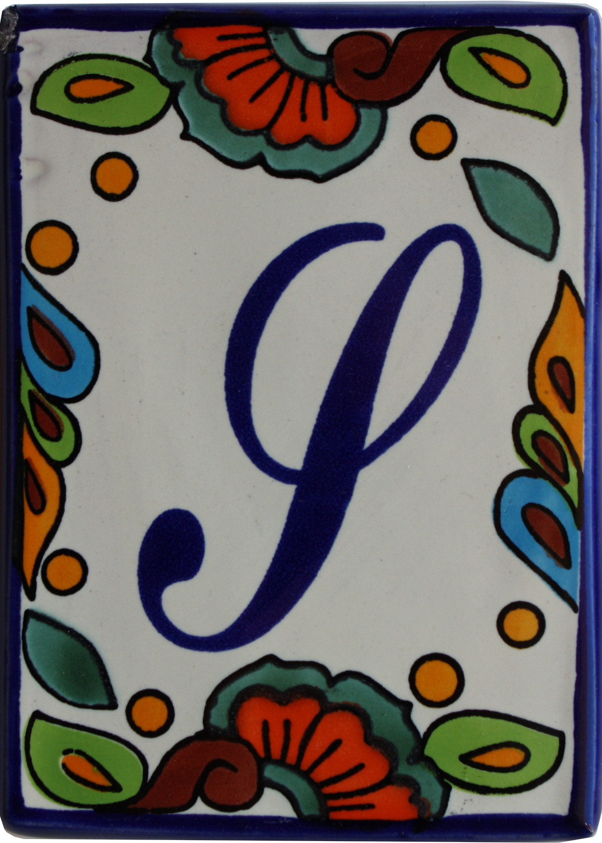 Hacienda Talavera Ceramic House Letter S