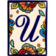 Hacienda Talavera Ceramic House Letter U