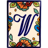 Hacienda Talavera Ceramic House Letter W