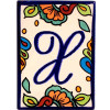 Hacienda Talavera Ceramic House Letter X