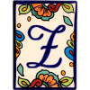 Hacienda Talavera Ceramic House Letter Z