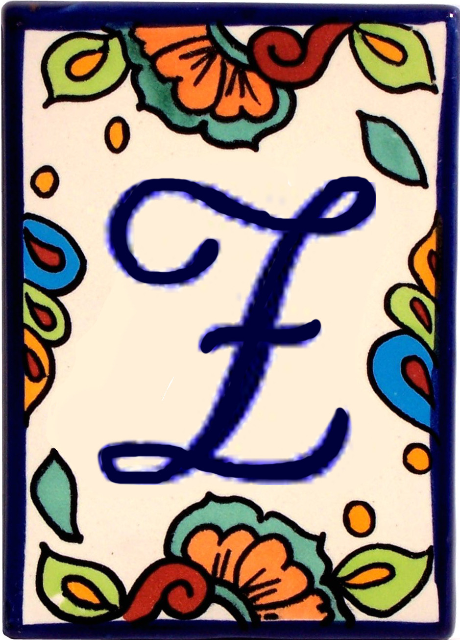 Hacienda Talavera Ceramic House Letter Z