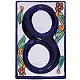 Colonial Talavera Ceramic House Number Eight