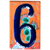 TalaMex Desert Talavera Ceramic House Number Six