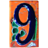 TalaMex Desert Talavera Ceramic House Number Nine