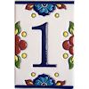 TalaMex Mexican Talavera Mission Tile House Number One