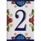 Mexican Talavera Mission Tile House Number Two