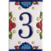Mexican Talavera Mission Tile House Number Three