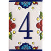 Mexican Talavera Mission Tile House Number Four