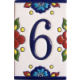 Mexican Talavera Mission Tile House Number Six