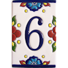 TalaMex Mexican Talavera Mission Tile House Number Six