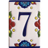 Mexican Talavera Mission Tile House Number Seven