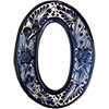 TalaMex Rancho Mexican Talavera Ceramic House Number Zero