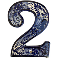 TalaMex Rancho Mexican Talavera Ceramic House Number Two