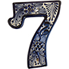 TalaMex Rancho Mexican Talavera Ceramic House Number Seven