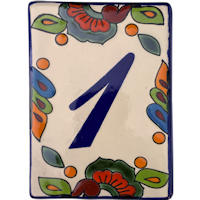 TalaMex Mexican Talavera Hacienda Tile House Number One