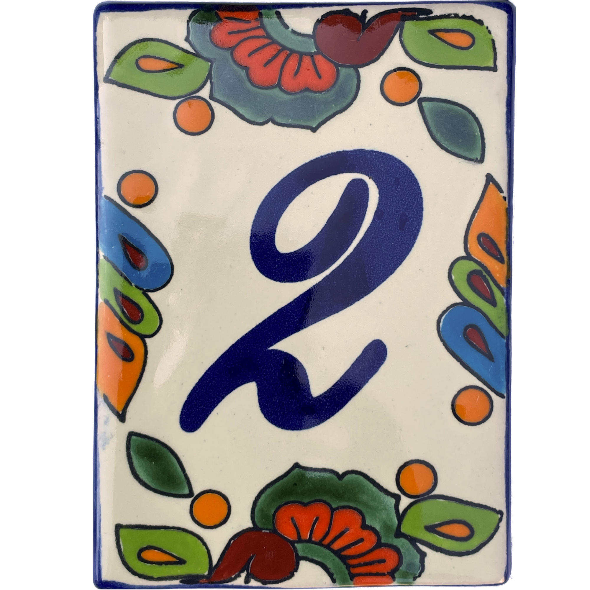 Mexican Talavera Hacienda Tile House Number Two