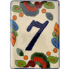 TalaMex Mexican Talavera Hacienda Tile House Number Seven