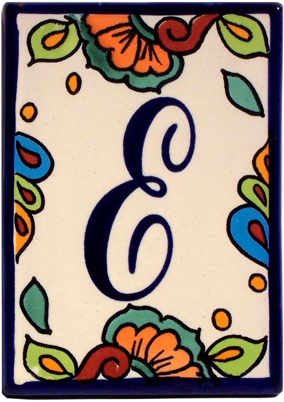 Hacienda Talavera Ceramic House Letter E