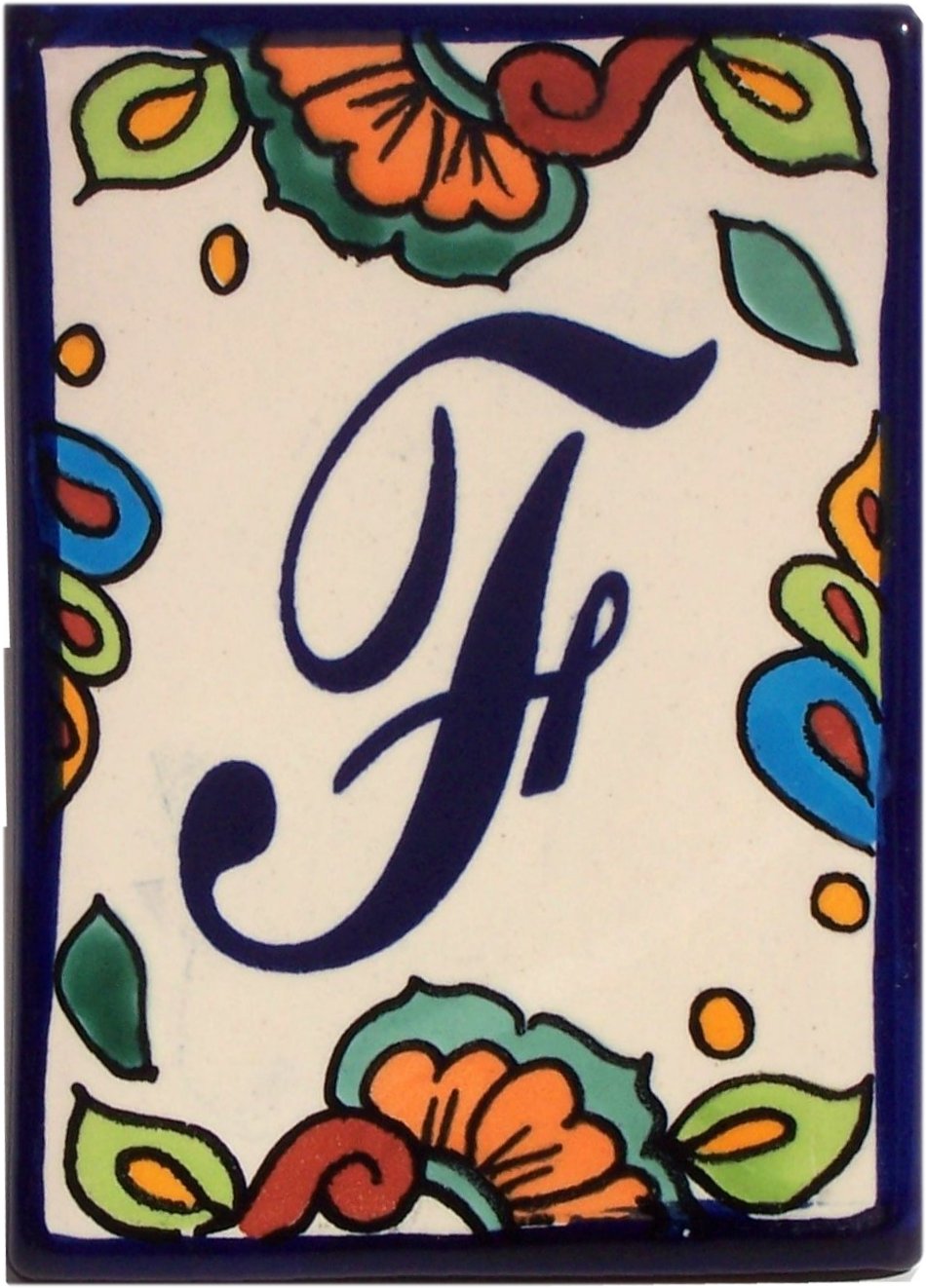 Hacienda Talavera Ceramic House Letter F