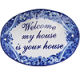 TalaMex Traditional Talavera Ceramic House Plaque. Welcome my house is your house