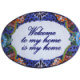 TalaMex Talavera Ceramic House Plaque. Welcome To My Home Is My Home