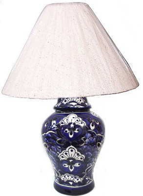 TalaMex Traditional Talavera Ceramic Lamp