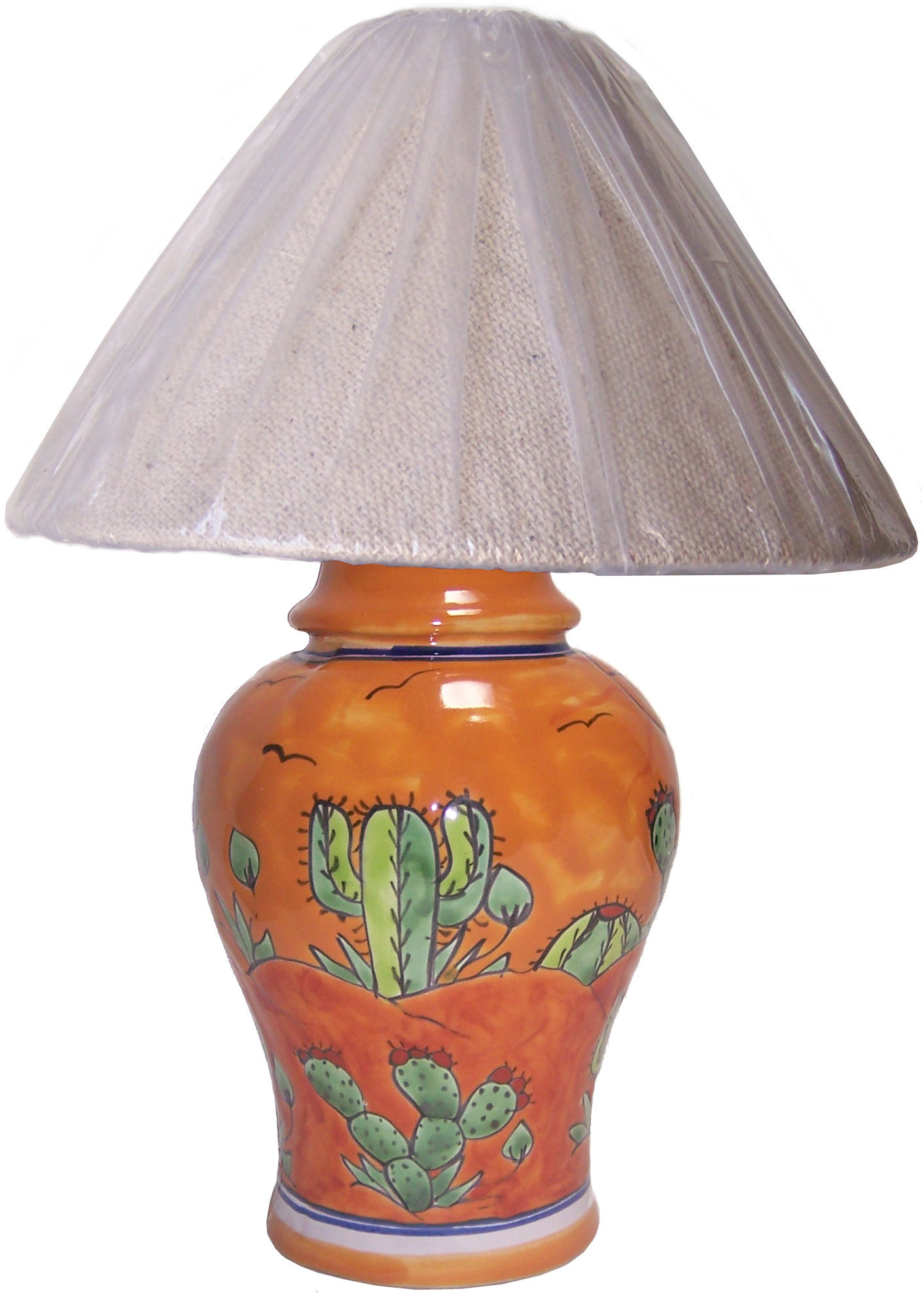 TalaMex Desert Talavera Ceramic Lamp