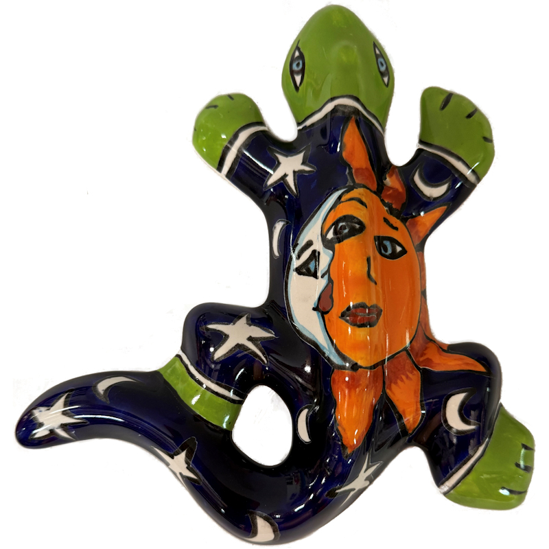 TalaMex Tiny Eclipse Garden Ceramic Lizard