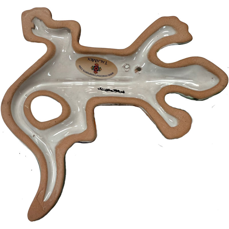 TalaMex Tiny Sunflower Garden Ceramic Lizard Details