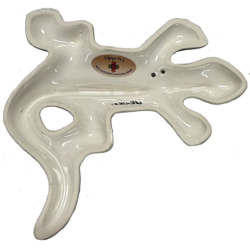 TalaMex Tiny Blue Garden Ceramic Lizard Details