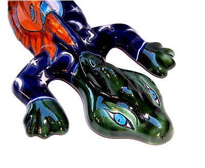 Medium Eclipse Garden Ceramic Lizard Details